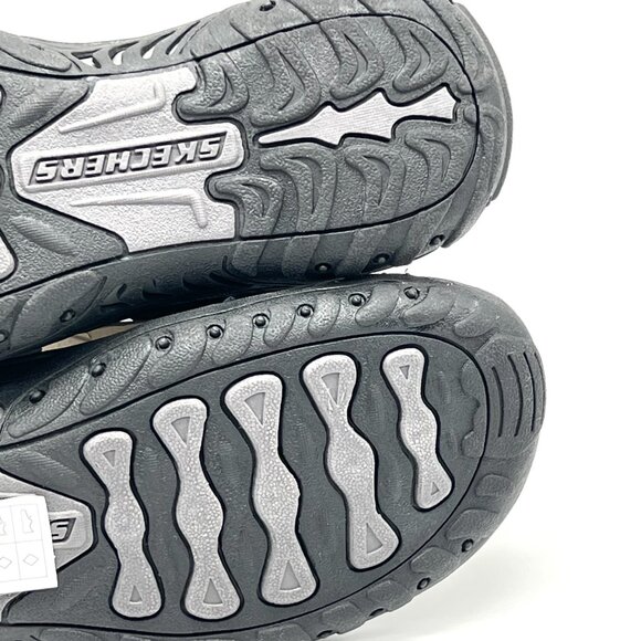 Skechers Womens‎ Size 7M Reggae Caribbean Black Slip On Sandals Shoes - Picture 11 of 12